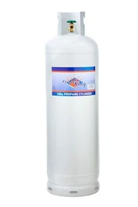 100 LB Pound Steel Propane Tank LPG Refillable Cylinder with POL Valve NEW - Picture 1 of 6