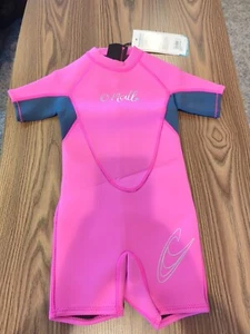 O'Neill Toddler Size 2 Reactor- Shorty Wetsuit, Color Berry/Slate NEW - Picture 1 of 10