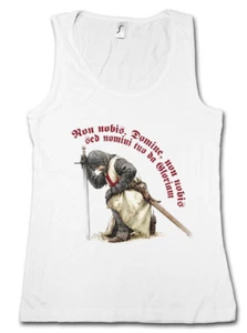 TEMPLAR VII WOMAN TANK TOP Cross Knight Ordo Orden Crusade Crusader - Picture 1 of 1