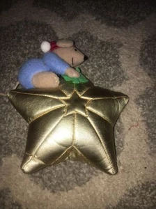 Hallmark Mouse with Gold Star Tree Topper VGC - Picture 1 of 7