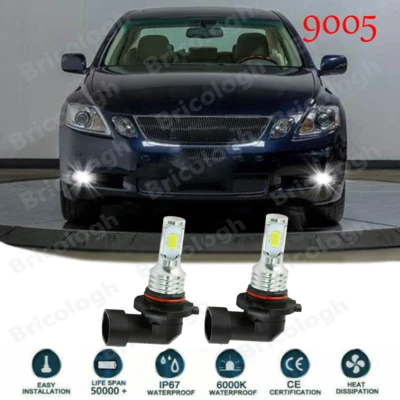 Faros antiniebla LED 9006 HB4 6000K para Lexus LS430 LS460 GS350 GS430 - 2 piezas Foto 1 de 4