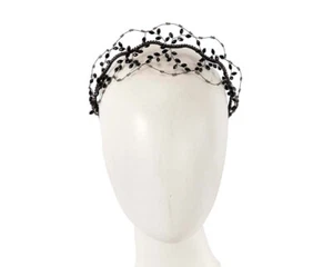 Unique black Max Alexander fascinator headband - 100% Australian Owned Business - Picture 1 of 5