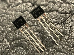 2SC1740S Q R Original New Rohm Transistor (x2) NPN C1740 60V 0.15A SAME DAY SHIP - Picture 1 of 1