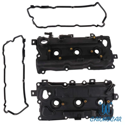 Engine Valve Cover Set w/ Gaskets For 2009-15 NISSAN Murano Quest 3.5L RH & LH Foto 1 de 4