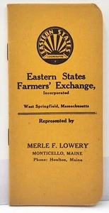 1955 Eastern States Farmers' Exchange W. Springfield, MA Notebook Calendar 1956 - Picture 1 of 4
