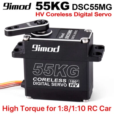 9imod 55kg Metal Gear HV Coreless Servo High Torque Magnetsensor für RC 1/8 Car - Bild 1 von 4