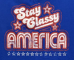 T-Shirt MED Sleeveless "Stay Classy America" T-Shirt - Picture 1 of 2