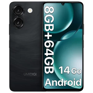 UMIDIGI G9A 8GB + 64GB 6.75'' 5000mAh Android 14 telefon komórkowy smartfon bez umowy - Zdjęcie 1 z 12