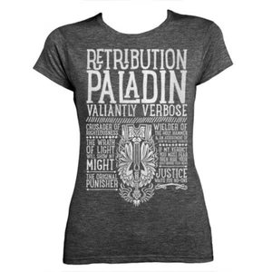 World of Warcraft / RPG inspiriert RETRIBUTION PALADIN Damen tailliertes T-Shirt - Bild 1 von 1