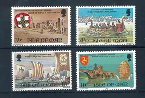GB Isle of Man 1974 Historical Anniversaries full set of stamps. MNH. Sg 50-53 - Picture 1 of 2