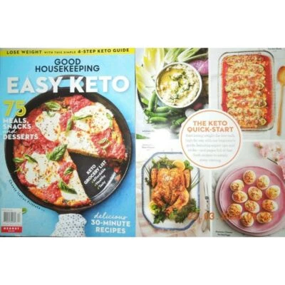 EASY KETO good housekeeping 75 EASY SNACKS 4 step guide 30 MINUTE RECIPES - Image 1 of 4