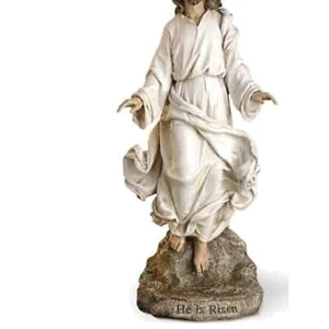 Joseph's Studio 12" Christ is Risen Statue - Elegant Easter Tabletop Decor - Picture 1 of 3