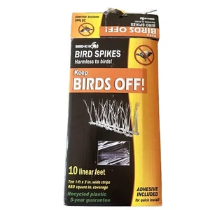 Birds Off! Plastic Polycarbonate Bird Spikes Kit 10 Feet NEW. PRICE DROP! - Picture 1 of 7