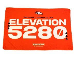 NFL Denver Broncos Elevation 5280 Home Opener Orange Microfiber 26x16 Game Towel - Picture 1 of 3