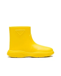 Prada Rubber Rain Boots Women Yellow - Picture 1 of 5