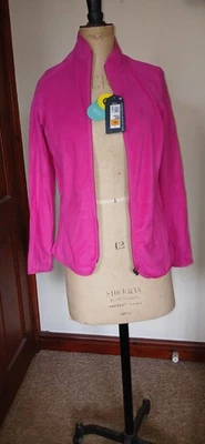 Women's Pink M&S Goodmove Fleece Jacket Size 10 BNWT - Image 1 of 2