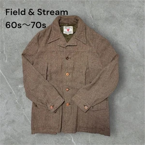 Field & Stream Houndstooth Wool Jacket Men 60s-70s Made in USA - Picture 1 of 4