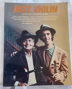 Jazz Violin by Matt Glaser and Stephane Grappelli Oak Publications 1981 USA - Picture 1 of 4