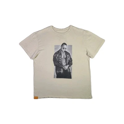 Camiseta Enjoi Skateboards The Rock WWE Mediana Crema Lucha Gráfica Camiseta Unisex Foto 1 de 4