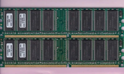 512MB 2x256MB PC-2700 DDR-333 KINGSTON RAM MEMORY KIT KTF0598-INB6 DDR1 INFINEON - Image 1 of 4