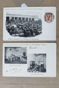 ROMA CITTA'-ISTITUTO CENTRALE DI TERAPIA FISICA-LOTTO 2 CARTOLINE-C94-162 - Picture 1 of 1