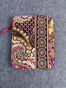 Vera Bradley Small Tablet Sleeve Zipper Case Cover Very Berry Paisley Purple  - Picture 1 of 8