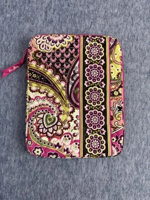 Vera Bradley Small Tablet Sleeve Zipper Case Cover Very Berry Paisley Purple  - Image 1 of 4