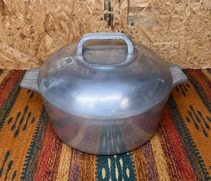 Vintage Wagner Ware Sidney -O- Magnalite 4248P Forno Olandese 5qt Girarrosto con Coperchio - Foto 1 di 13