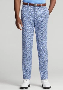 RLX Ralph Lauren Water Repellent Tailored Fit Fish Print Golf Pant 33x30 NWT$148 - Picture 1 of 13