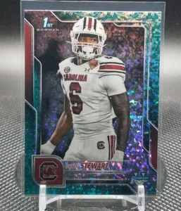 2025 Bowman Chrome U Dylan Stewart Aqua Mini-Diamond /325 South Carolina - Bild 1 von 2