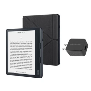 Kobo Sage eReader Bundle with Black SleepCover and AC Adapter | 8" HD - Picture 1 of 4