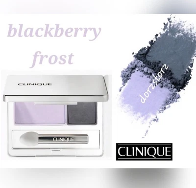 CLINIQUE All About Shadow Duo *BLACKBERRY FROST* / .05 oz / New in box - Image 1 of 4