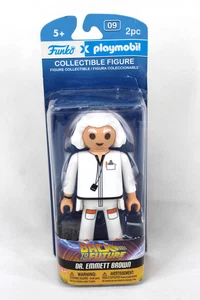 Funko x Playmobil Back to the Future #09 Dr. Emmett Brown Action Figure 2016 NEW - Picture 1 of 8