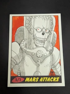 2012 Topps MARS ATTACKS 1/1 SKETCH CARD —  - Picture 1 of 2