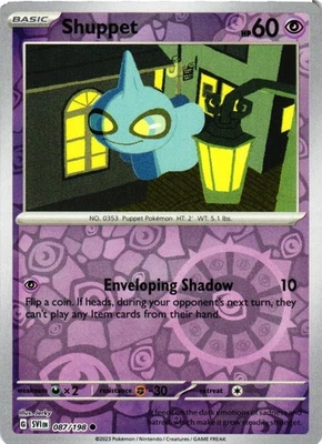 Shuppet Reverse Holo 087/198 SV01: Scarlet & Violet Base Set NM - Image 1 of 2
