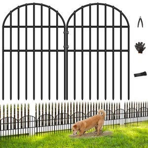5PCS No Dig Garden Fence Panels 5.4ft x 17in Animal Barrier for Outdoors - Picture 1 of 7