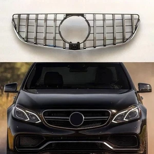 Silver GTR Style Front Grille 1pc For Mercedes Benz E-Class Coupe W207 2014-2016 - Picture 1 of 2