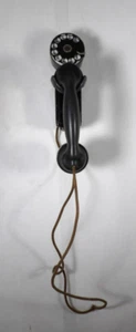 Vintage/Antik Western elektrisch drehbares Zifferblatt Wand/Platzsparendes Telefon - Bild 1 von 18