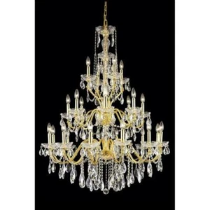 Quality Large Foyer Dining Room Home Lighting Crystal Chandelier 24 Light 49" - Picture 1 of 2