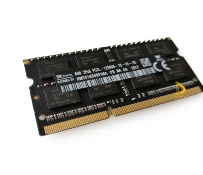 SK Hynix 8GB 2RX8 DDR3 1600MHz PC3L-12800S 204PIN SODIMM Laptop RAM Memory 1.35V - Image 1 of 4