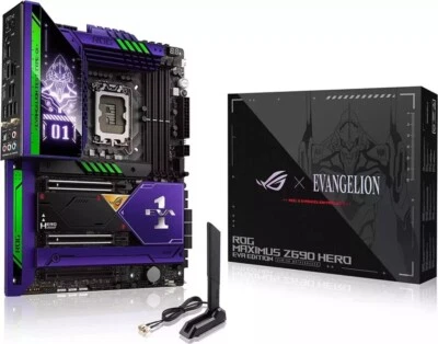ASUS ROG MAXIMUS Z690 HERO EVANGELION (EVA) Edition, LGA 1700, ATX Motherboard - Image 1 of 4