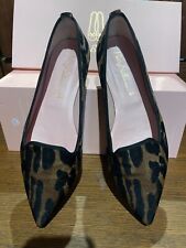 Pretty Ballerina designer Flats Leopard Print 37 Made in Spain worn once