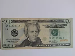 2006 $20 Trinary Note w/Six 1's - IF11111316 - Picture 1 of 3