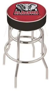 Alabama Bar Stool w/ Crimson Tide Logo Swivel Seat - L7C1 - Picture 1 of 2