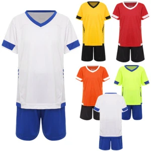 Unisex Kids Outfit Uniform Set Boys Tracksuits Football Custom Team Sportswear - Picture 1 of 57