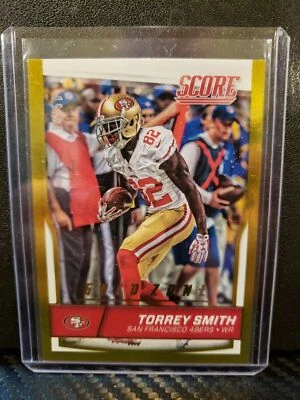 2016 Panini GOLD ZONE #274 Torrey Smith #'d /50 San Francisco 49ers / Maryland - Image 1 of 2