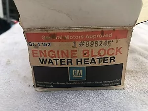 GM NOS CHEVY PONTIAC BUICK OLDS Engine Block Water Heater - Picture 1 of 8