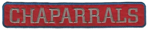 1970-72 DALLAS CHAPARRALS ABA BASKETBALL HARDWOOD CLASSICS 8.25" TEXT TEAM PATCH - Picture 1 of 1