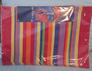 DANSK Design Weave Antiqua Multicolor Streifen Tischsets Neu 4er Set Baumwolle - Bild 1 von 7