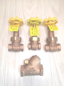 Apollo Gate Valve Check Valve Lot USA NWT 3/4 3/8 1/2 Total 4 - Picture 1 of 10